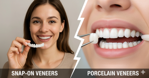 Snap-on vs porcelain veneers: Which is better for you?
