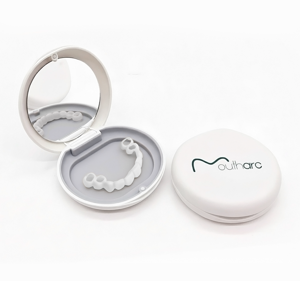 Custom Snap-On Veneers - Dual Arch - Bright White