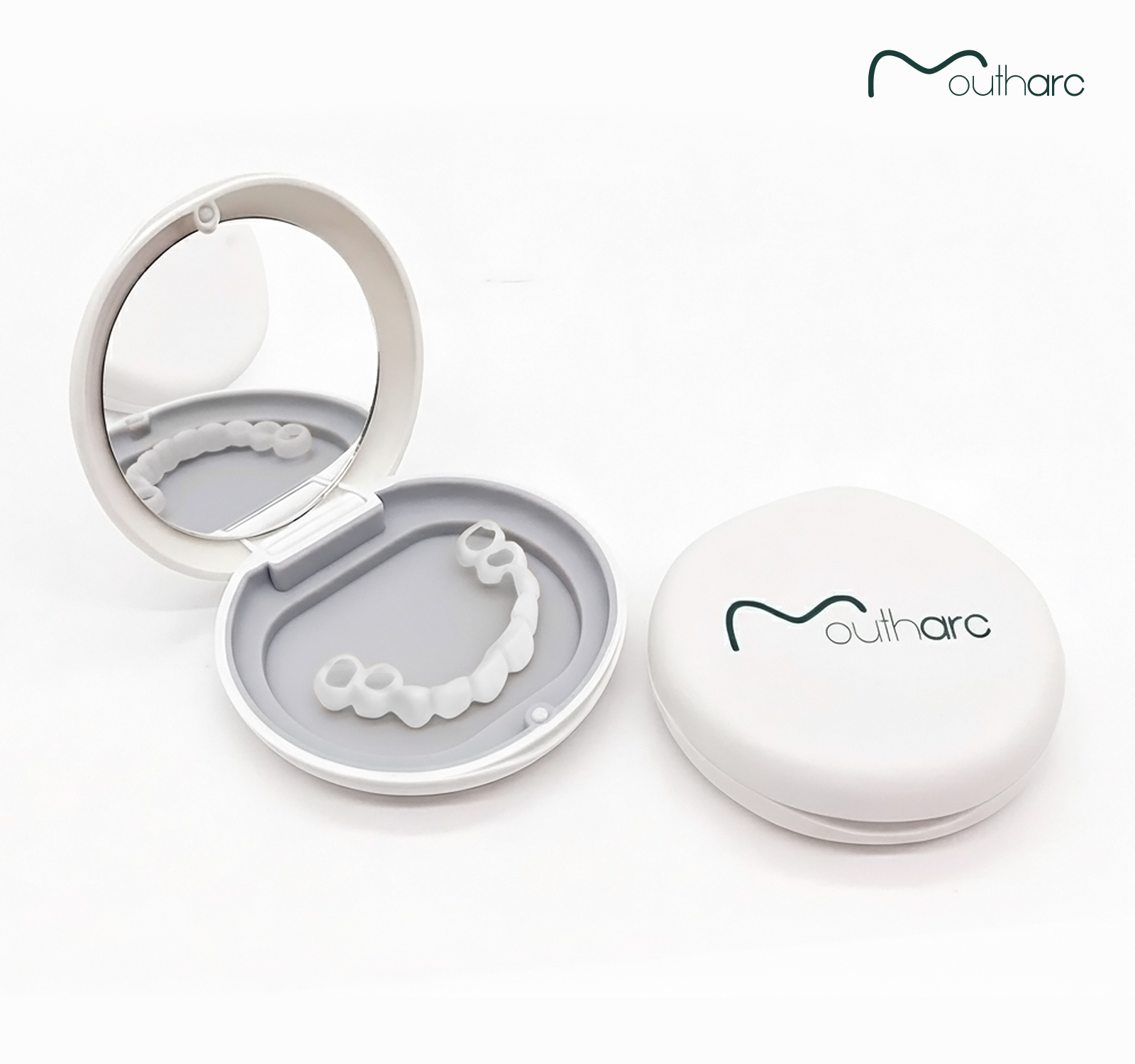 Custom Snap-On Veneers - Single Arch - Bright White