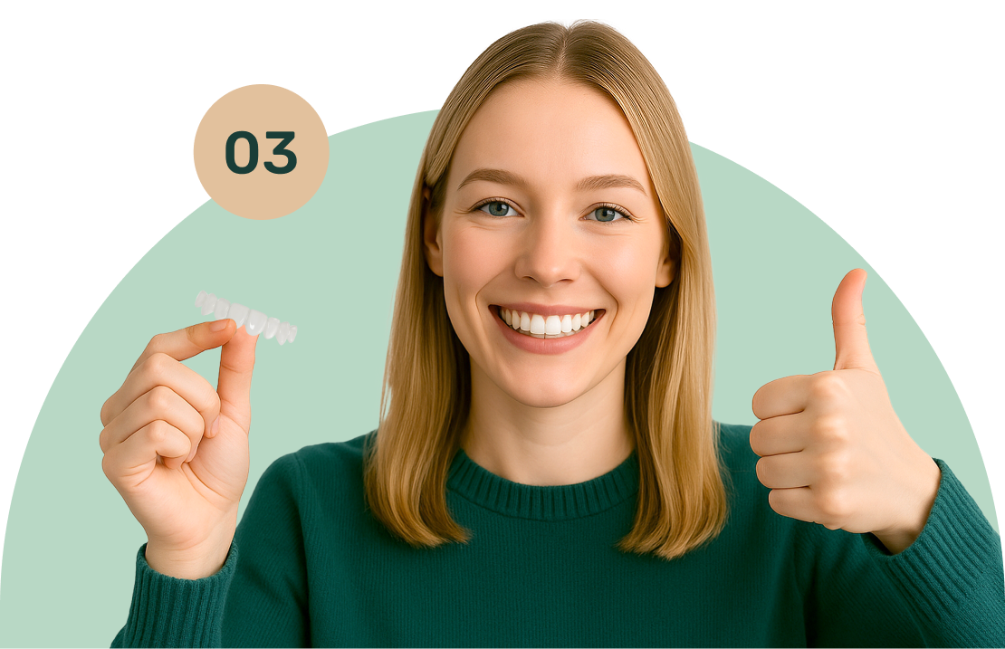Receive your custom veneers